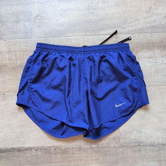 Nike Shorts Womens X-Small XS Blue Running Workout Casual 3" Dri Fit Tempo Lined - Picture 1 of 6